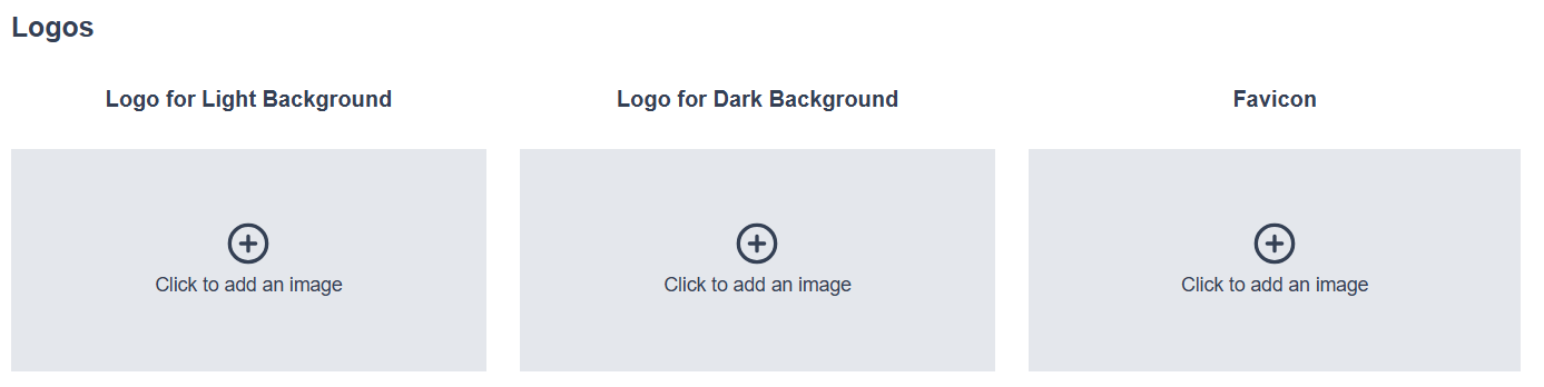 Picture of corresponding demo image showing logo selection options for Engaging Networks