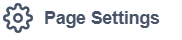 Page settings button