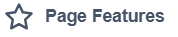 Page features button