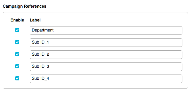 Using External References fields for Campaign References and UTM codes