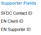 Picture displaying the fields mapped by default