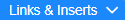 Image of links and inserts button from marketing tools