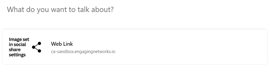 Picture of LinkedIn post with a share image