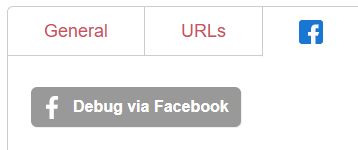 Picture of Engaging Networks social share facebook debug tab