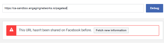 Picture of Facebooks debug settings