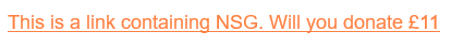 Picture of an NSG ask in an email link after sending