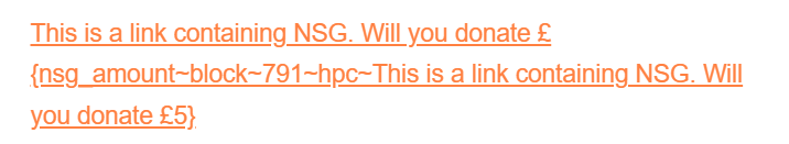 Picture of an NSG ask when building an email link
