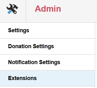 Picture of Engaging Networks settings