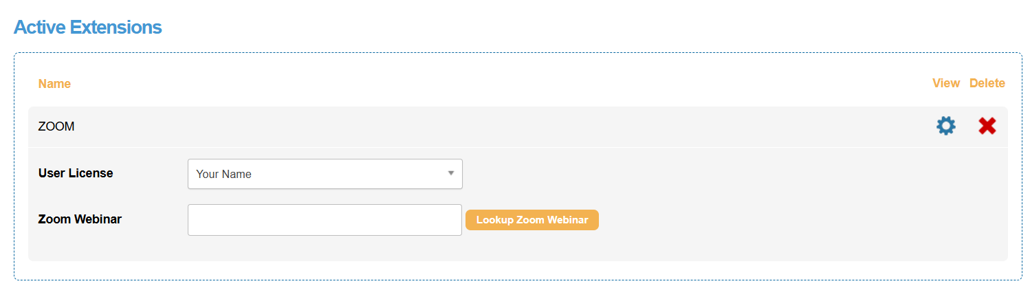 Picture of looking up webinars in Engaging Networks