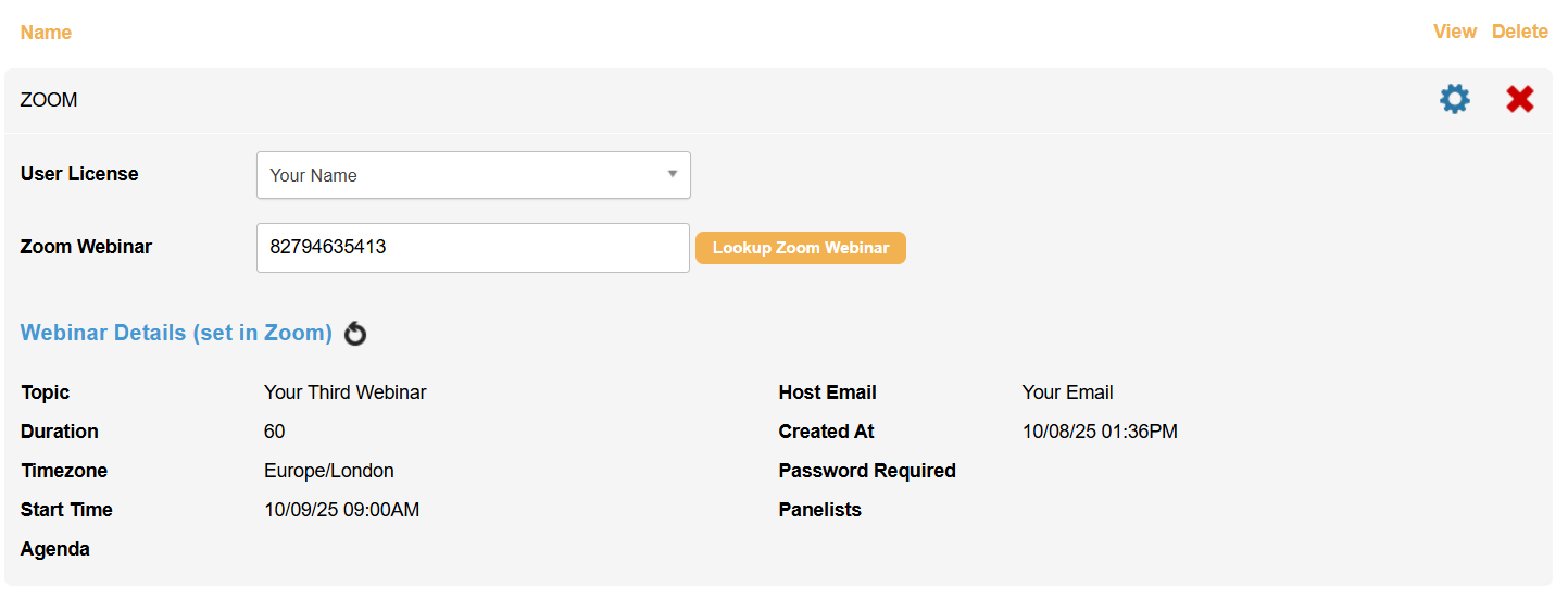 Picture of chosen webinar in Engaging Networks