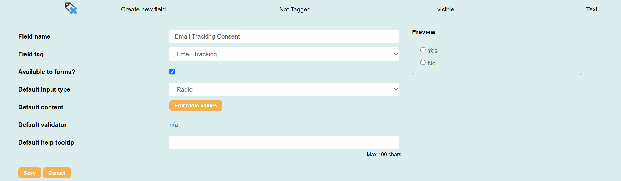 Account Data Structure add field setting