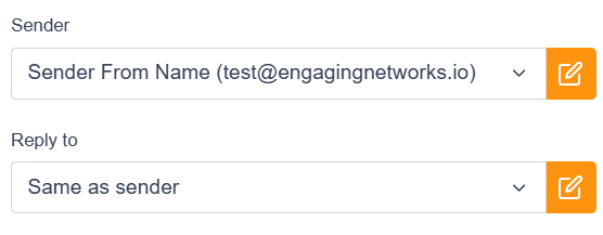 Image of sender and reply to options