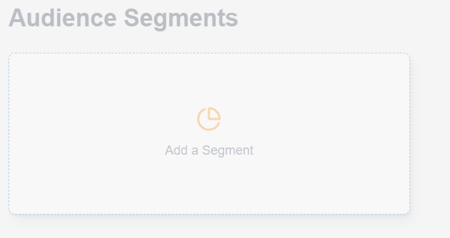Image of audience segments before the core message has been created