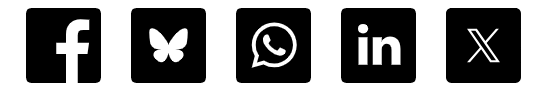 Engaging Networks Black Social Share Icons