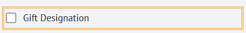 Image of Gift Designation option