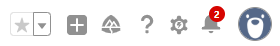 Image of the navigation options in Salesforce